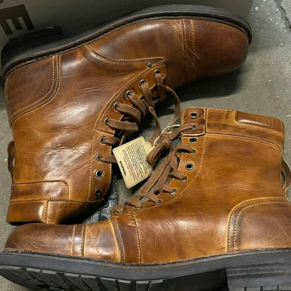Diesel | Shoes | Diesel Mens Cassidy Leather Combat Boots